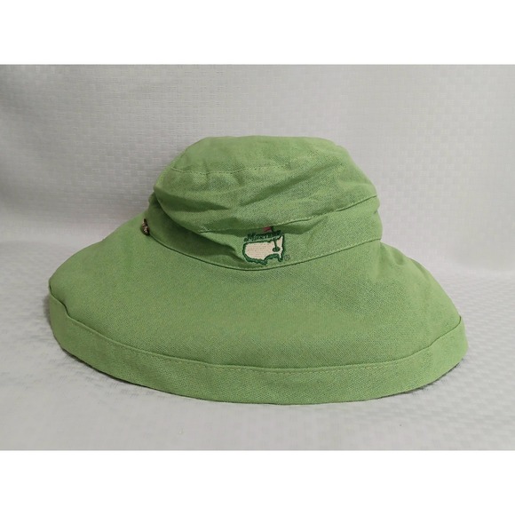Masters Golf NWT Ladies Adjustable UPF50 Bucket Hat Lime Green 100% Cotton Scala